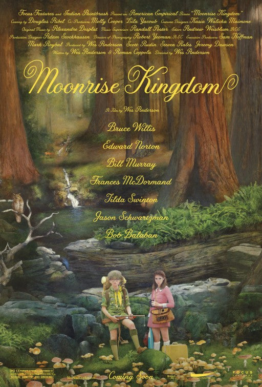 1000 piece jigsaw puzzle for the movie poster: Moonrise Kingdom (2012)