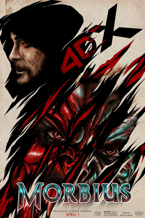 1000 piece jigsaw puzzle for the movie poster: Morbius (2022) ver4