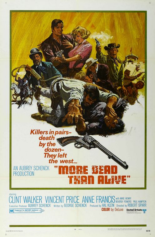 the movie poster: More Dead Than Alive (1968)