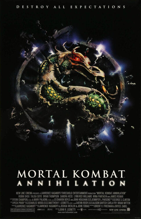 the movie poster: Mortal Kombat Annihilation (1997) ver2