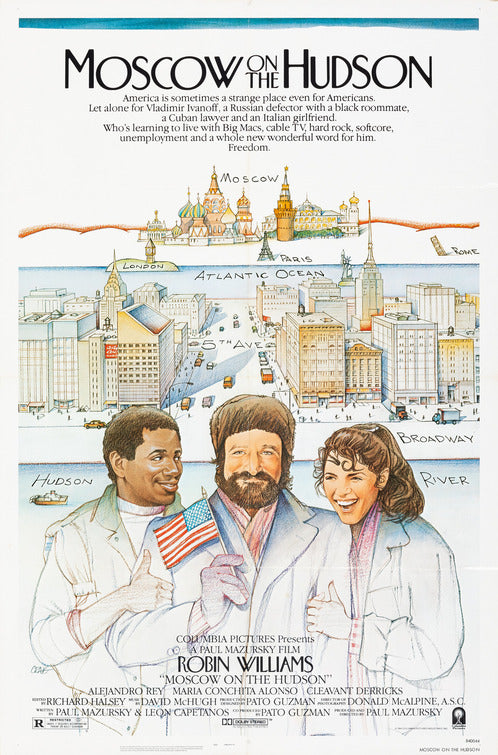 the movie poster: Moscow on the Hudson (1984)