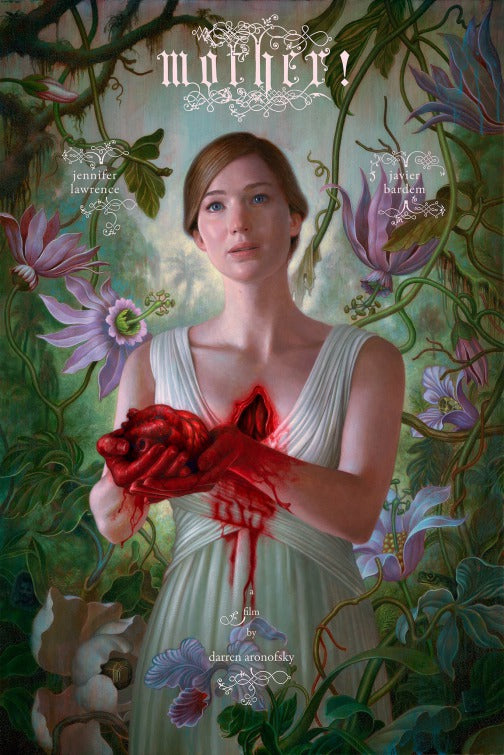 1000 piece jigsaw puzzle for the movie poster: Mother! (2017)