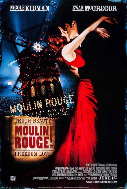 the movie poster: Moulin Rouge (2001)