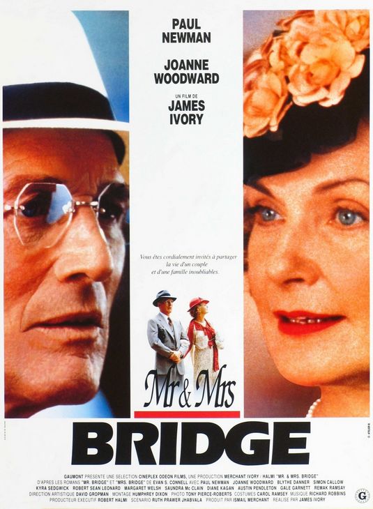the movie poster: Mr. & Mrs. Bridge (1990) ver3