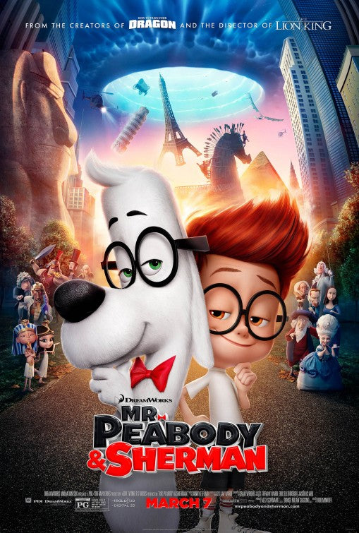 1000 piece jigsaw puzzle for the movie poster: Mr. Peabody & Sherman (2014) ver16