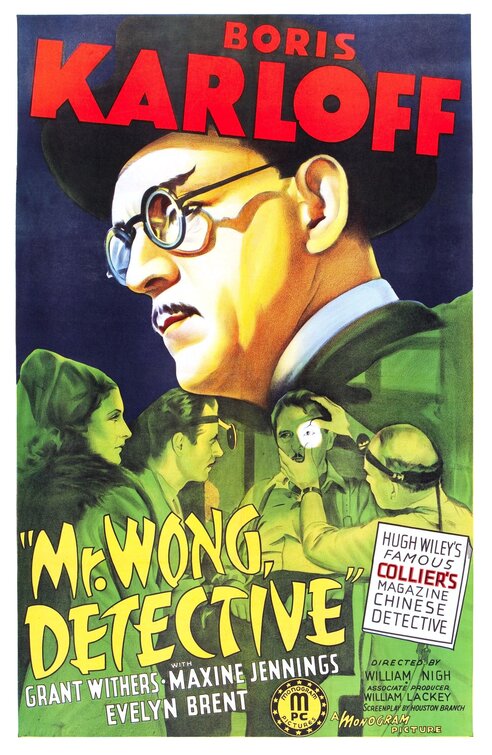 1000 piece jigsaw puzzle for the movie poster: Mr. Wong, Detective (1938)