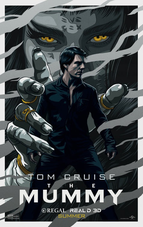1000 piece jigsaw puzzle for the movie poster: The Mummy (2017) ver9
