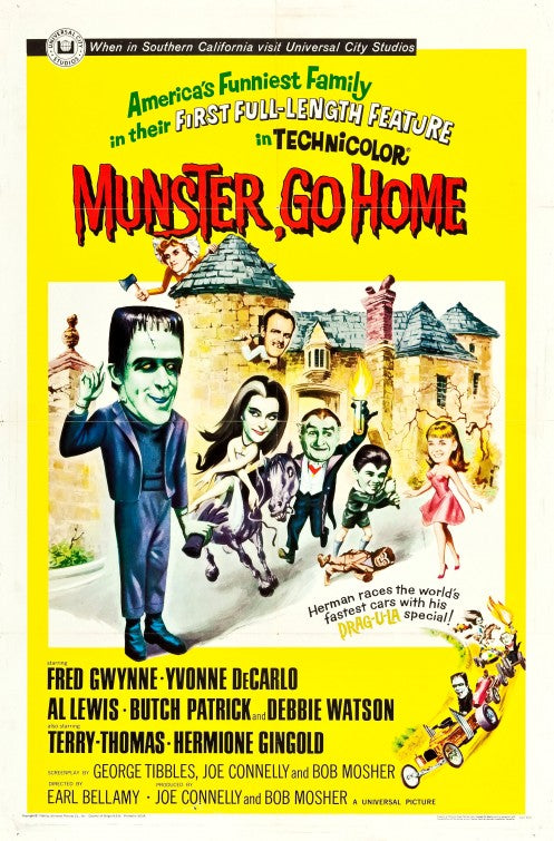 1000 piece jigsaw puzzle for the movie poster: Munster, Go Home! (1966)