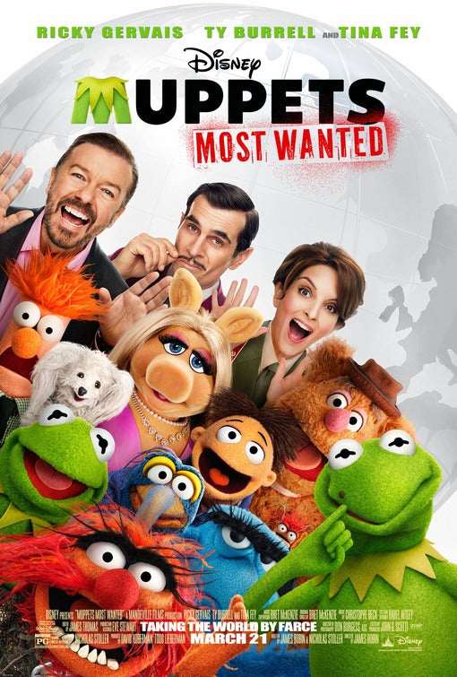 1000 piece jigsaw puzzle for the movie poster: Muppets Most Wanted (2014)