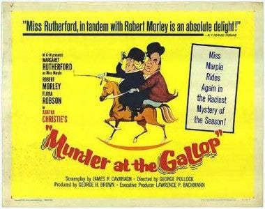 1000 piece jigsaw puzzle for the movie poster: Murder at the Gallop (1963) ver2
