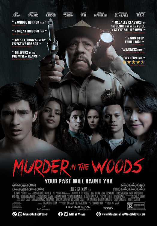 1000 piece jigsaw puzzle for the movie poster: Murder in the Woods (2020)