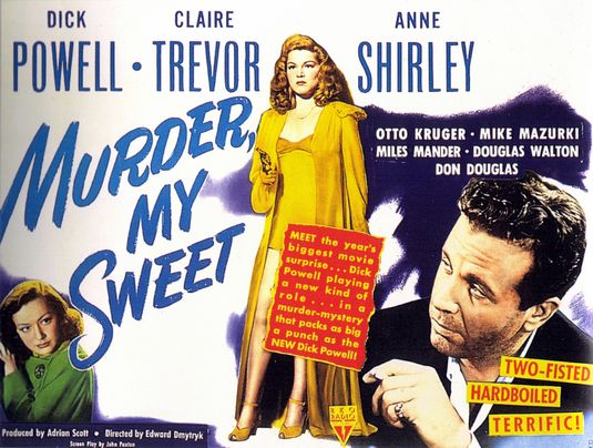 the movie poster: Murder, My Sweet (1944) ver2