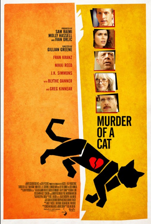 1000 piece jigsaw puzzle for the movie poster: Murder of a Cat (2014)