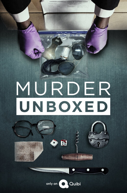 1000 piece jigsaw puzzle for tv poster: Murder Unboxed