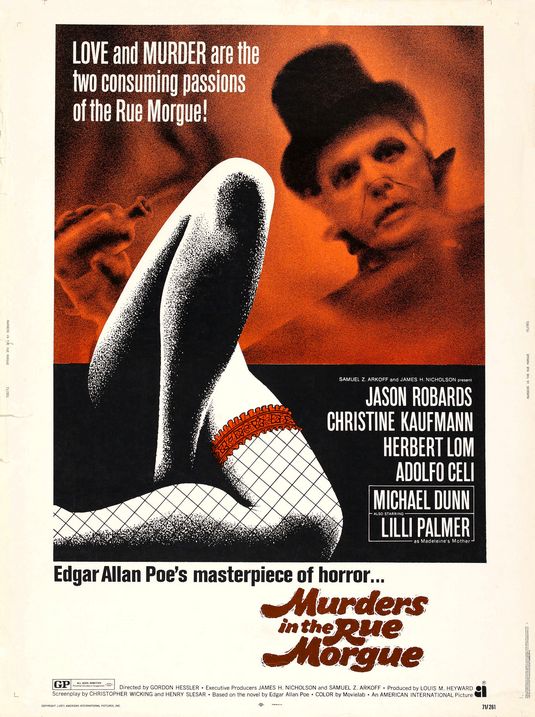 the movie poster: Murders in the Rue Morgue (1971)