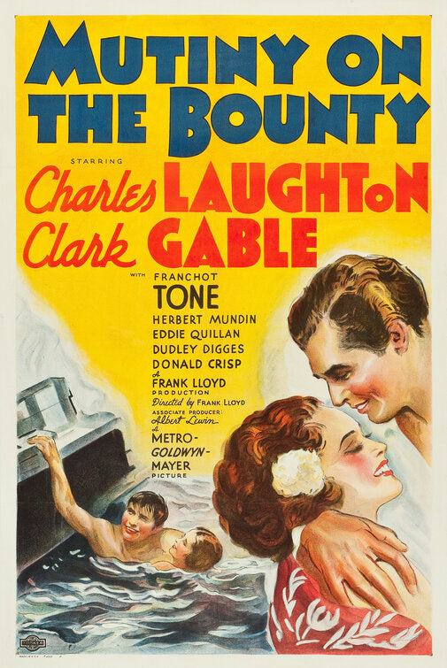 1000 piece jigsaw puzzle for the movie poster: Mutiny on the Bounty (1935)