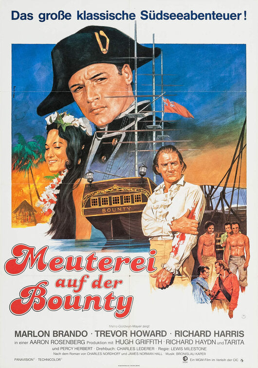 1000 piece jigsaw puzzle for the movie poster: Mutiny on the Bounty (1962) ver10