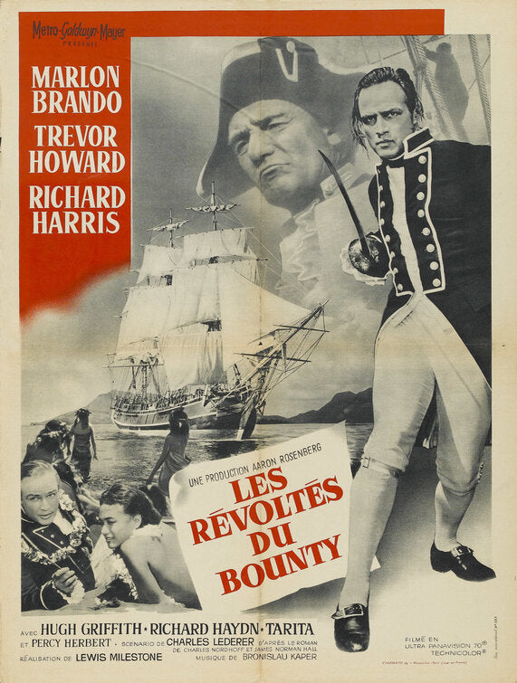 1000 piece jigsaw puzzle for the movie poster: Mutiny on the Bounty (1962) ver12