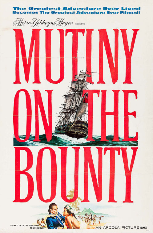 1000 piece jigsaw puzzle for the movie poster: Mutiny on the Bounty (1962) ver2