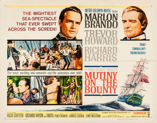 1000 piece jigsaw puzzle for the movie poster: Mutiny on the Bounty (1962) ver3