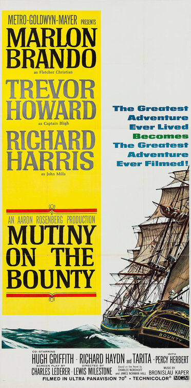1000 piece jigsaw puzzle for the movie poster: Mutiny on the Bounty (1962) ver5