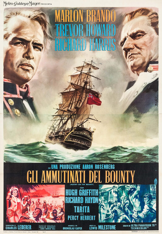 1000 piece jigsaw puzzle for the movie poster: Mutiny on the Bounty (1962) ver6