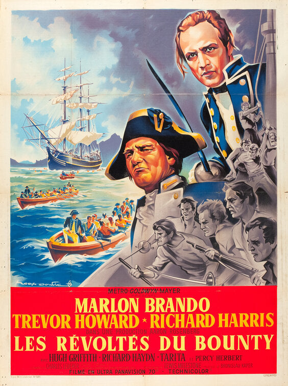 1000 piece jigsaw puzzle for the movie poster: Mutiny on the Bounty (1962) ver7