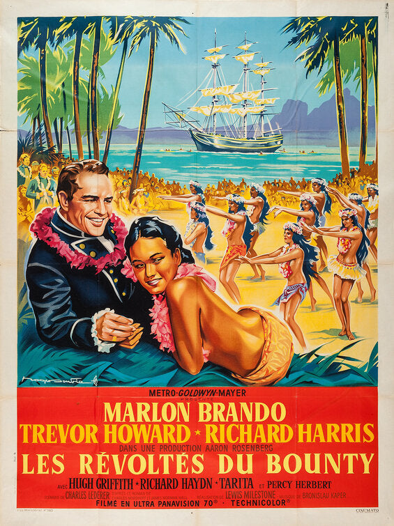 1000 piece jigsaw puzzle for the movie poster: Mutiny on the Bounty (1962) ver8