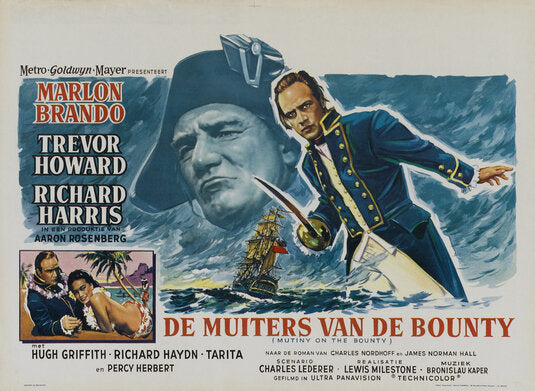 1000 piece jigsaw puzzle for the movie poster: Mutiny on the Bounty (1962) ver9
