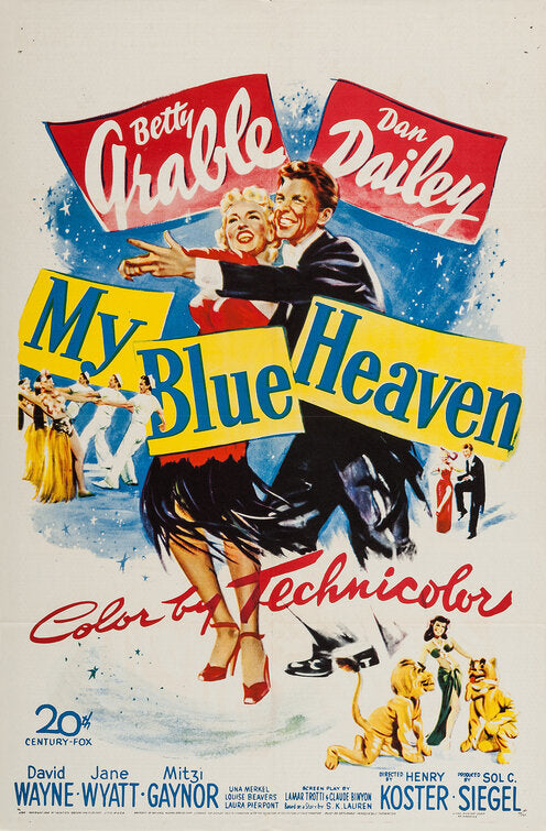 1000 piece jigsaw puzzle for the movie poster: My Blue Heaven (1950)