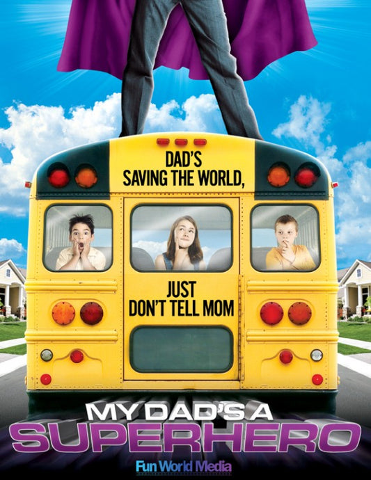 1000 piece jigsaw puzzle for tv poster: My Dad's a Superhero