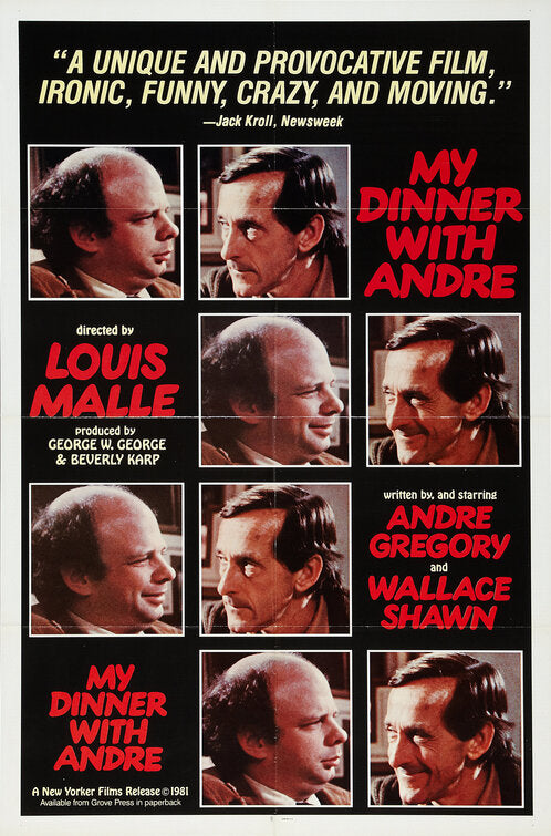 the movie poster: My Dinner with Andre (1981)