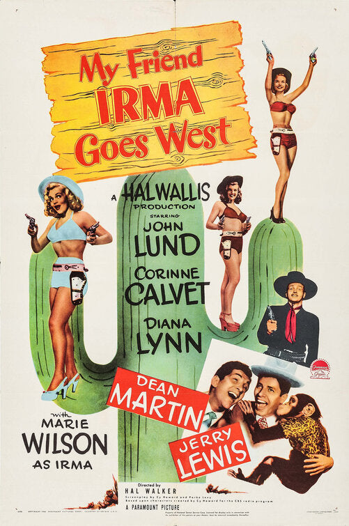 1000 piece jigsaw puzzle for the movie poster: My Friend Irma Goes West (1950)