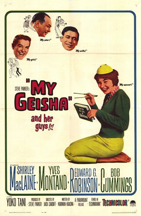 the movie poster: My Geisha (1962)