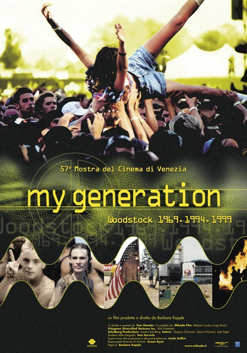 1000 piece jigsaw puzzle for the movie poster: My Generation (2000)