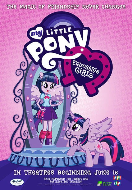 1000 piece jigsaw puzzle for the movie poster: My Little Pony: Equestria Girls (2013)
