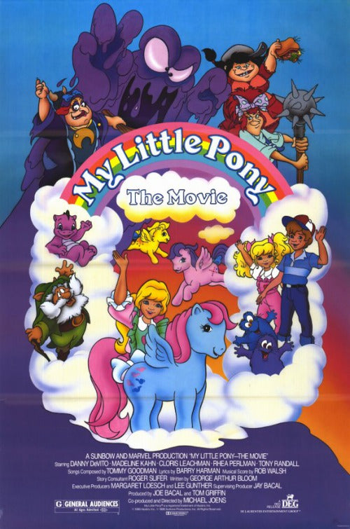 the movie poster: My Little Pony: The Movie (1986)
