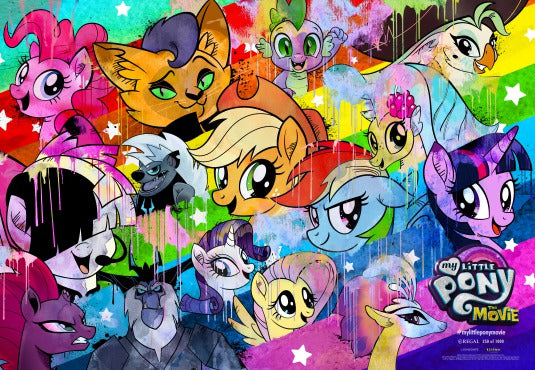 1000 piece jigsaw puzzle for the movie poster: My Little Pony: The Movie (2017) ver48