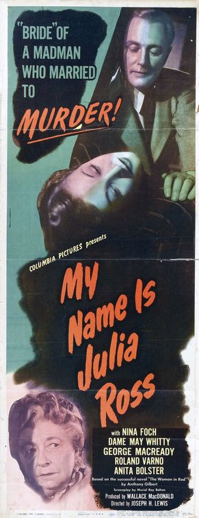 the movie poster: My Name Is Julia Ross (1945) ver2