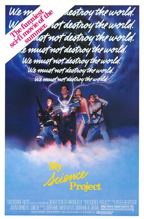 the movie poster: My Science Project (1985)