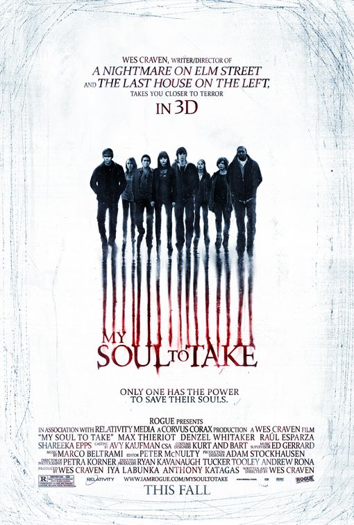 1000 piece jigsaw puzzle for the movie poster: My Soul to Take (2010)