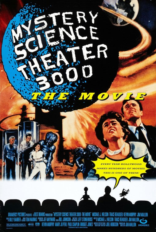 1000 piece jigsaw puzzle for the movie poster: Mystery Science Theater 3000: The Movie (1996)