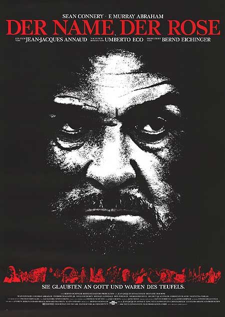 the movie poster: The Name of the Rose (1986) ver2