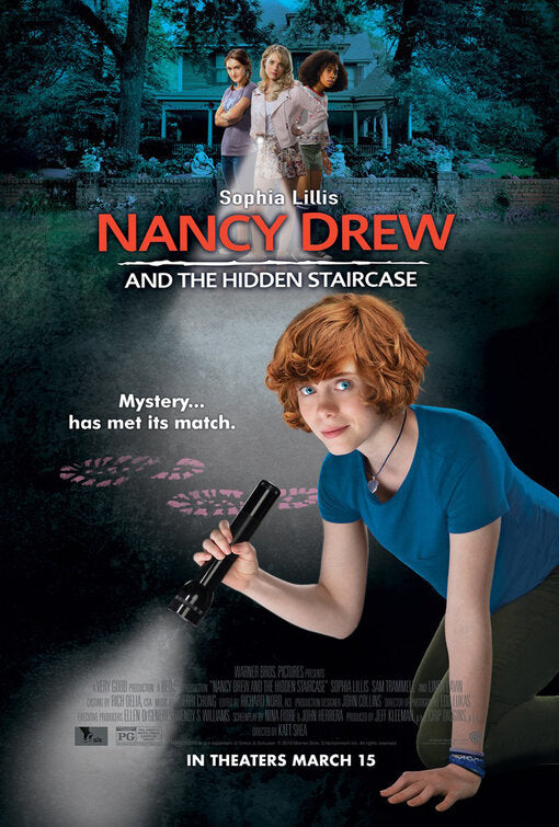 1000 piece jigsaw puzzle for the movie poster: Nancy Drew and the Hidden Staircase (2019)