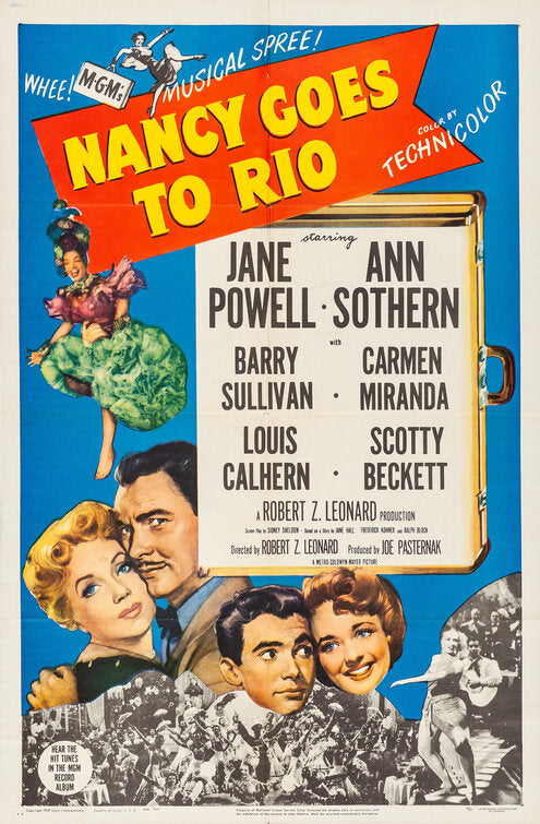 1000 piece jigsaw puzzle for the movie poster: Nancy Goes to Rio (1950)