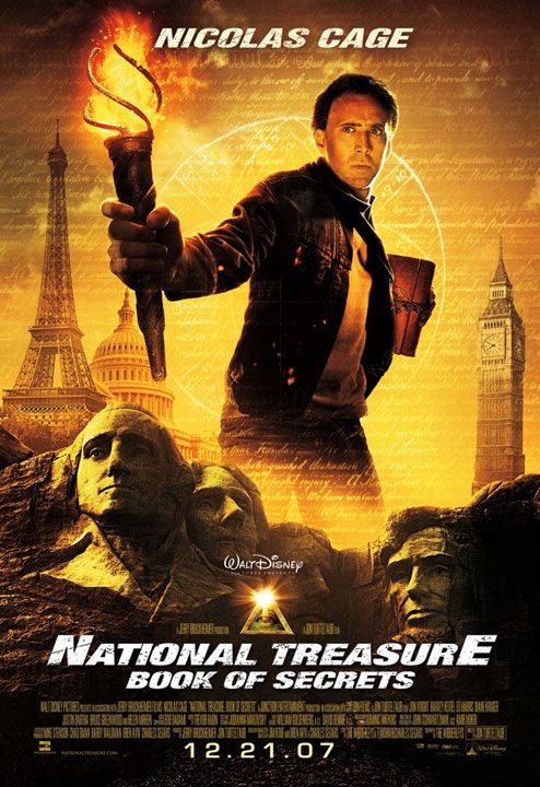 the movie poster: National Treasure: Book of Secrets (2007) ver2