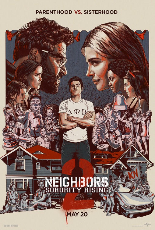 1000 piece jigsaw puzzle for the movie poster: Neighbors 2: Sorority Rising (2016) ver4