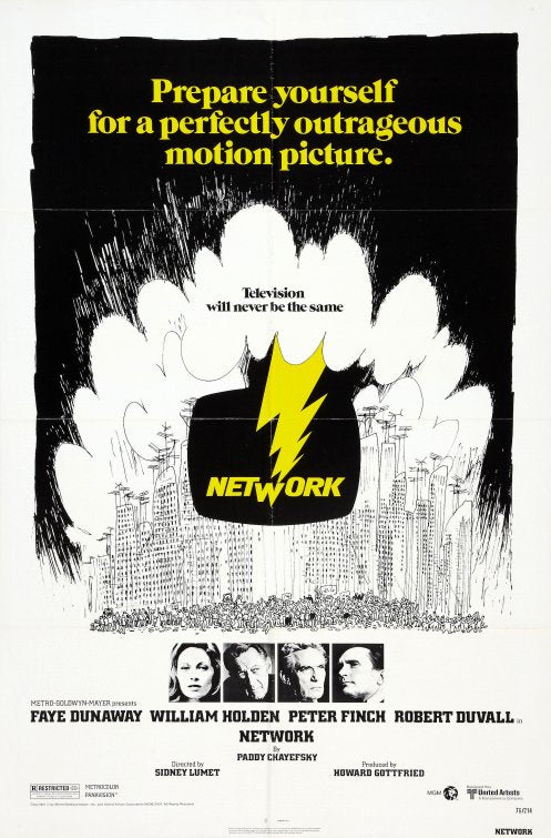 1000 piece jigsaw puzzle for the movie poster: Network (1976)