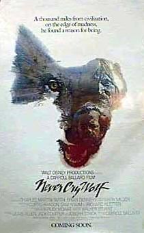 the movie poster: Never Cry Wolf (1983)