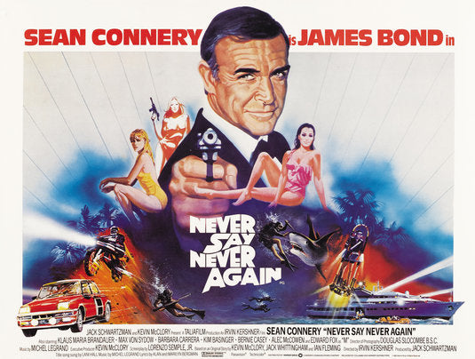 the movie poster: Never Say Never Again (1983) ver3